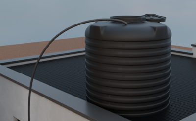 Overhead plastic Water tank 