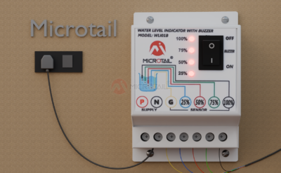 water level indicator at tank full level with indications