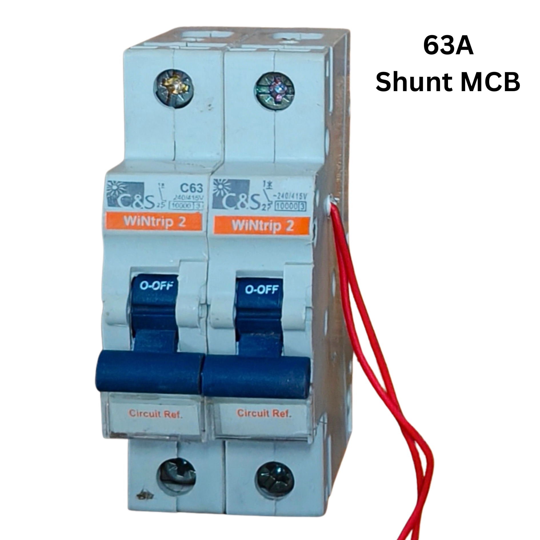 2 spare shunt based miniature circuit breaker for microtail brand earth leakage circuit breaker repairing c type or b type curve avaialable