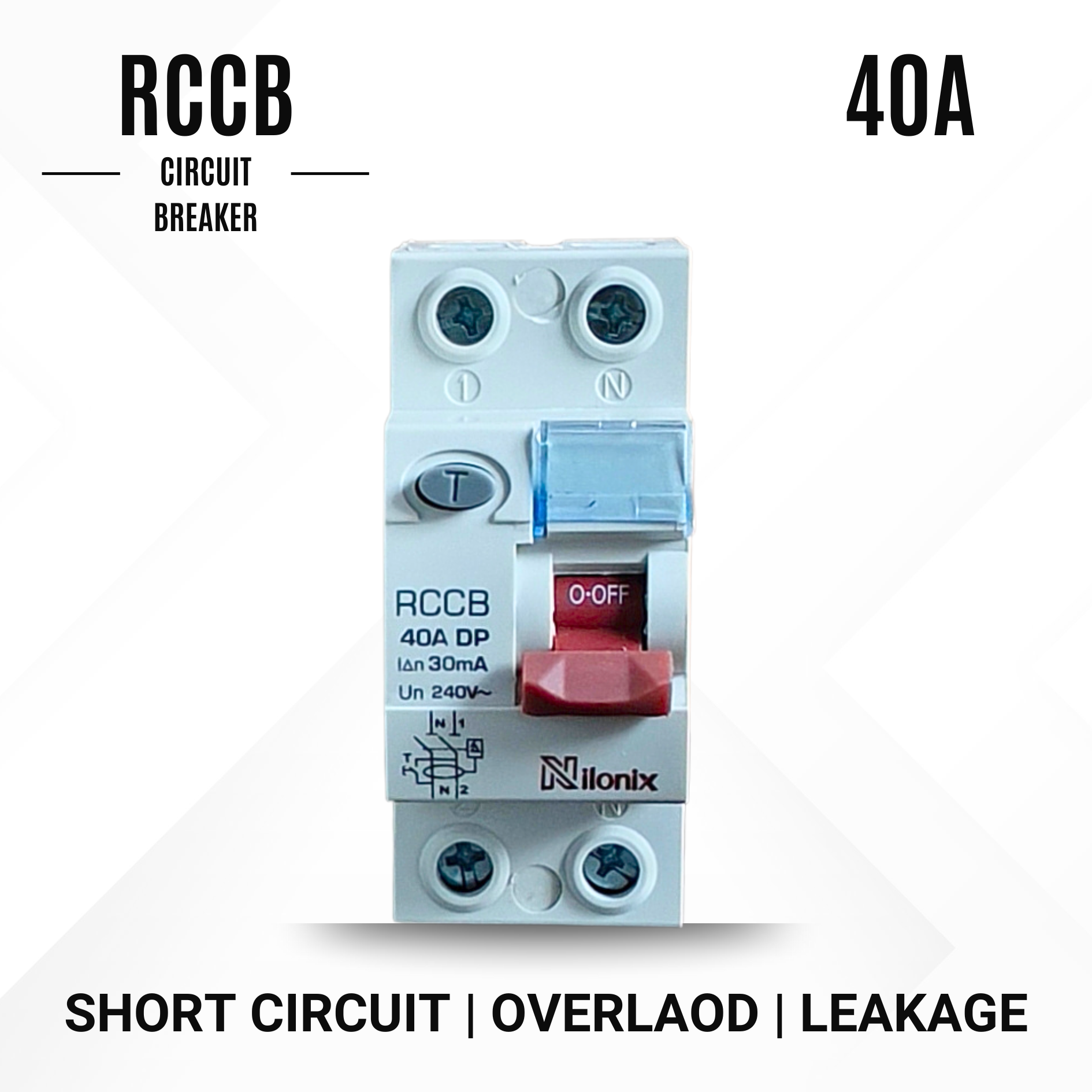 40A RCCB 40A 30mA