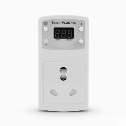 16A, 220-230 VAC, Timer Plug Socket for Automatic Off, Over Charge Protection Safety of Device Like Laptop, Mobile, E Bike, AC Etc